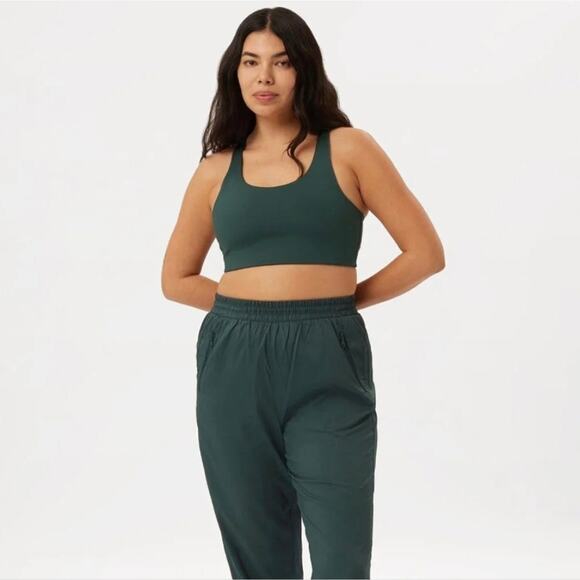 Girlfriend Collective Simone High Support Sports Bra Moss Green XL NWT - Picture 15 of 15